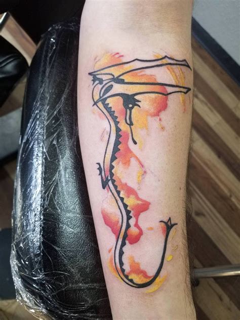 Smaug the magnificent by Jess Block at Clean Slate Tattoo, Wasilla AK : tattoos