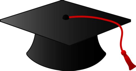 Graduation Cap With Tassel - Free Clip Art