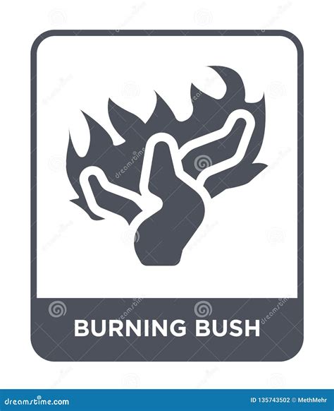 Burning Bush Icon in Trendy Design Style. Burning Bush Icon Isolated on ...