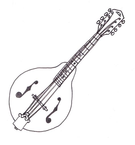 Mandolin Drawing at PaintingValley.com | Explore collection of Mandolin ...
