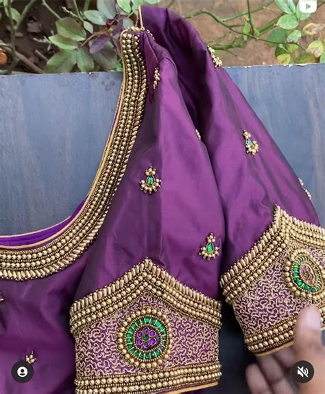 Simple Embroidery Designs, Simple Blouse Designs, Hand Work Blouse ...