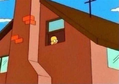 Homer Simpson Peeking window Meme Generator