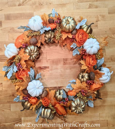 DIY Fall Wreath – Experimenting with Crafts
