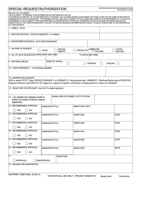 fillable special requestauthorization form printable