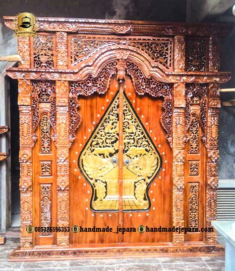 pintu ukir gebyok  kayu jati jepara handmadejeparacom