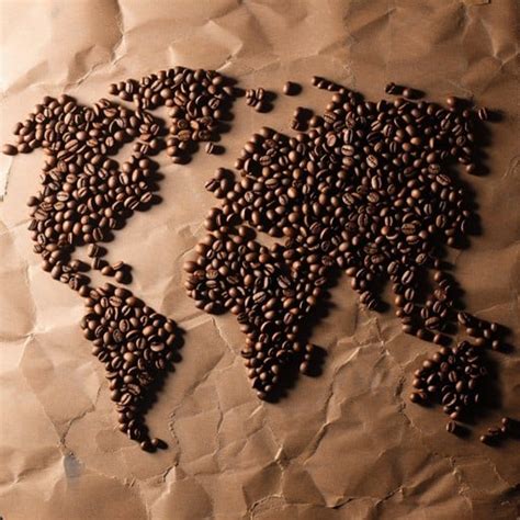 coffee world map    ai generated images  stockcake