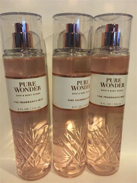 3X Bath Body Works Pure Wonder Fine Fragrance Mist Spray 8 fl.oz New ...