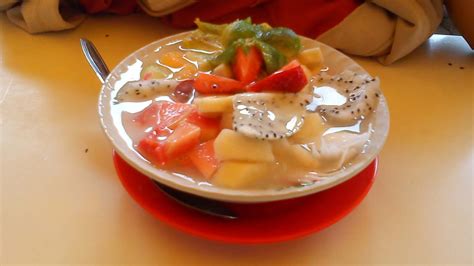 foto es buah segar  mangkok es buah  mangkok  hd
