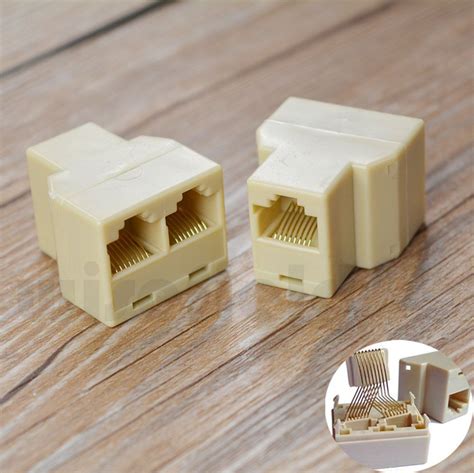 Купить золото rj45 ethernet rj-45 сплиттер 1-2 сетевой разъем в ...