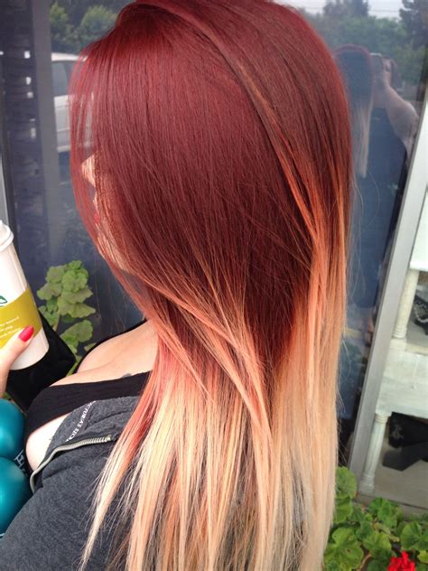 blonde to red hair dye - Autumn Rountree