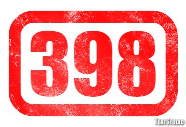 398 Text Effect and Logo Design Number