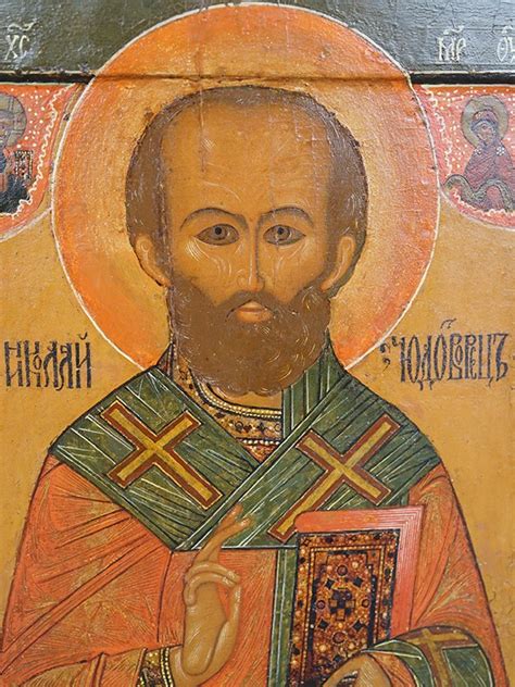 Икона «Святой Николай Чудотворец», дерево, левкас, темпера, сусальное и ...