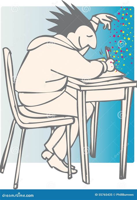 Good luck exams stock vector. Illustration of cartoon - 55765435