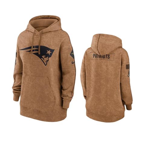 Women's New England Patriots Brown 2023 Salute to Service Hoodie - NB ...