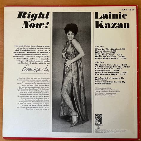 Lainie Kazan - Right Now! (1966) Hi-Res