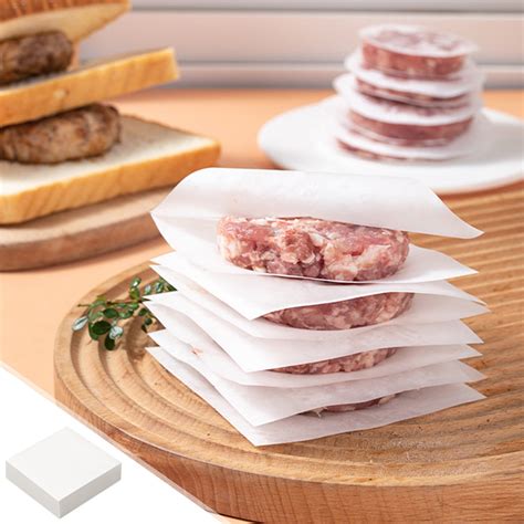 Vrorvz 500Pc Non Stick Hamburger Patty Separator Paper for Suitly