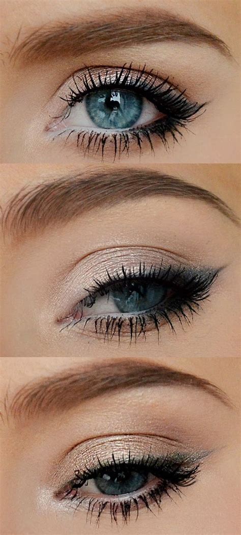 Step By Step Natural Eye Makeup For Blue Eyes