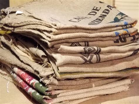 Authentic Burlap Coffee Sacks, Reclaimed Burlap, Jute Coffee Bags