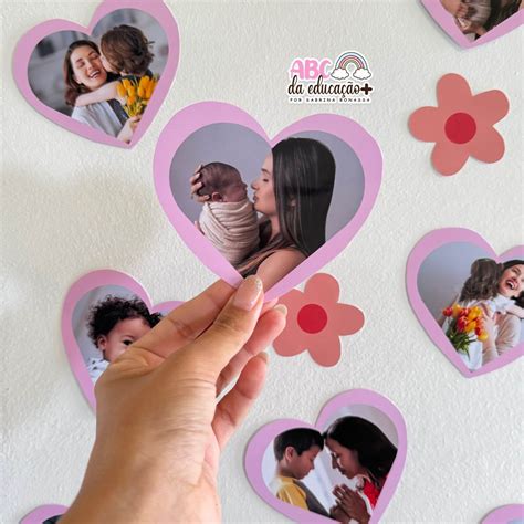 Painel De Fotos Dia Das Maes - Painel Com Fotos Editáveis – Dia Das Mães – Prof Decorativa – Loja