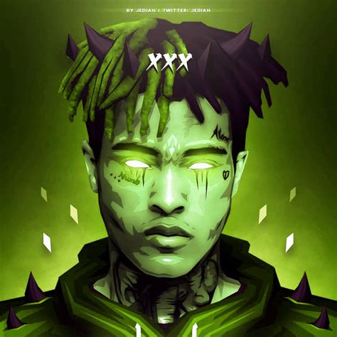 cool green xxxtentacion wallpaper wallpaperscom