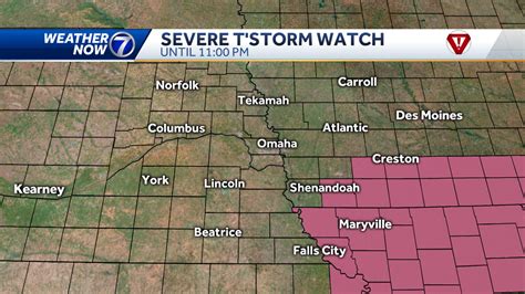 Severe T-Storm Watch issued for parts of the KETV viewing area Saturday ...