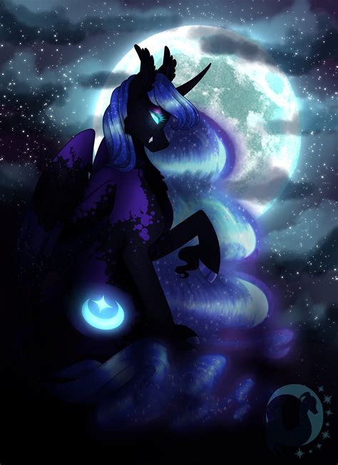 nightmare moon drawn by djspark3 - Bronibooru