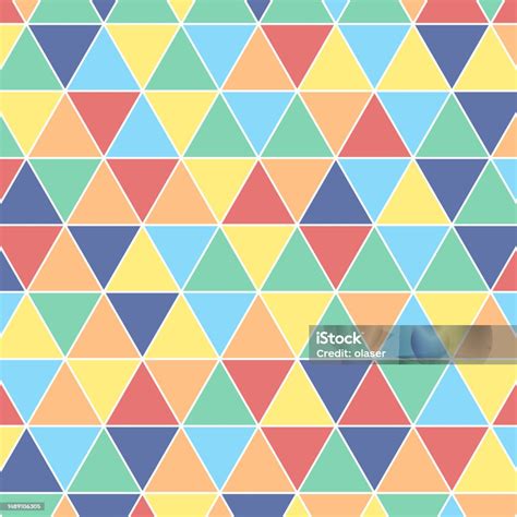triangle pattern bright colors stock illustration  image