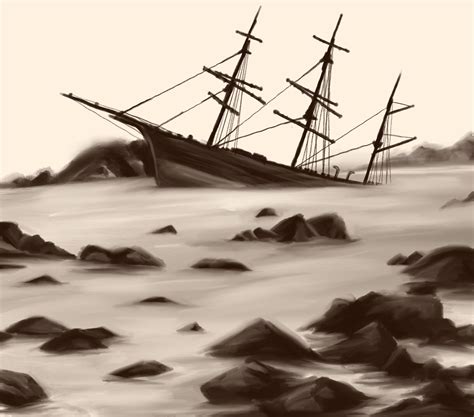 Shipwreck Drawing Easy : Shipwreck Drawing Png | Boddeswasusi