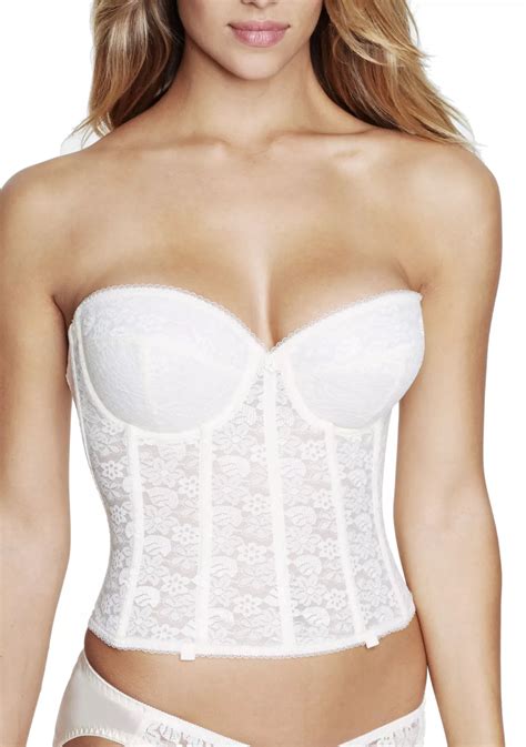 Dominique Annabel Lace Strapless Bustier | Belk