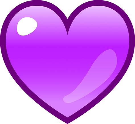 Purple heart emoji png full hd png