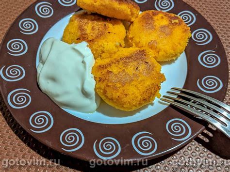 Тыквенные биточки с апельсином на овсяной и кукурузной муке. Рецепт с фото