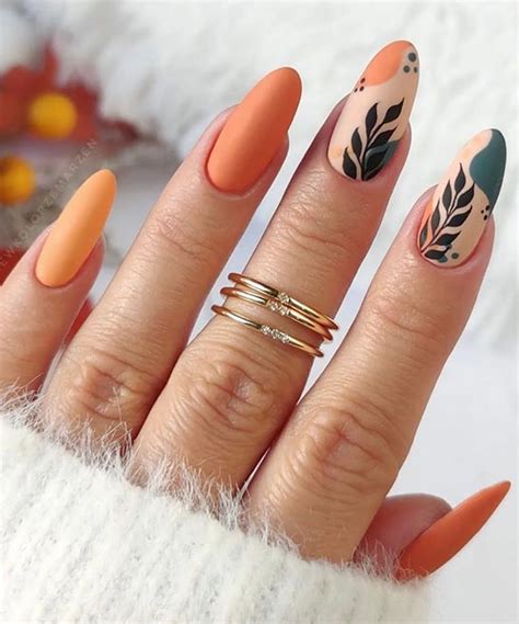 Bright Orange Halloween Nails - TailoringinHindi
