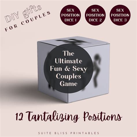 Printable Sexy Dice Game. Adult Games for Couples, Fun Downloadable