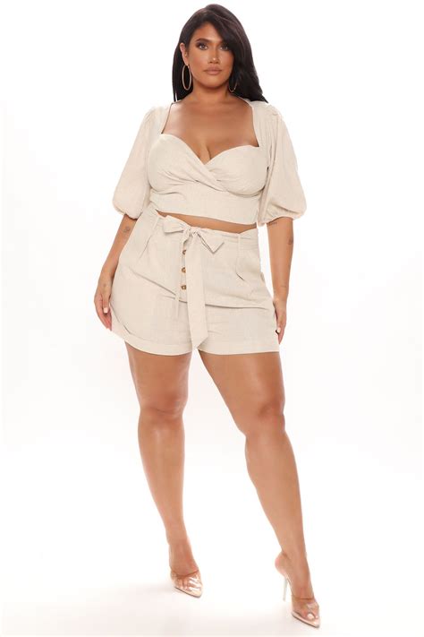 Mimosa And Chill Short Set - Nude | Fashion Nova