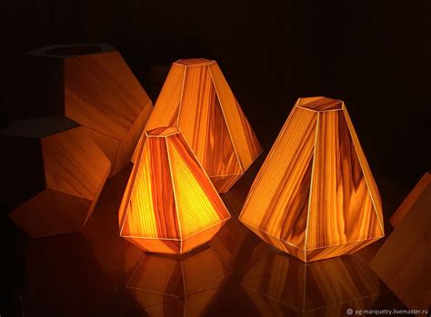 Оригинальный ночник из дерева "Crystal" купить в интернет-магазине ...