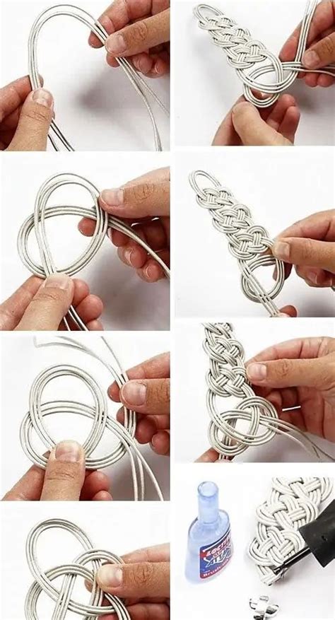 Браслеты из шнурков своими руками МК с фото | Mönster armband, Virkade ...