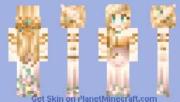 Princess' Floral Gown Minecraft Skin