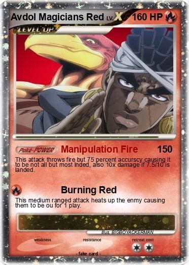 Pokémon Avdol Magicians Red - Manipulation Fire - My Pokemon Card