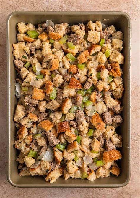 Easy Turkey Sausage Stuffing Recipe - Classic Thanksgiving Dish