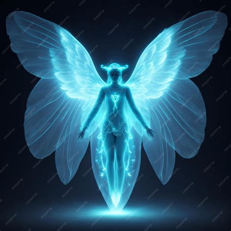 Premium AI Image | Angel centered with wings covering the body