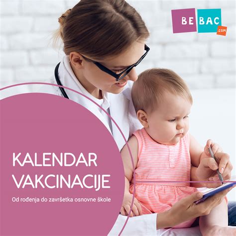 Kalendar vakcinacije - Bebac.com