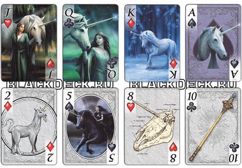 Bicycle Anne Stokes Unicorns - игральные карты с единорогами ...
