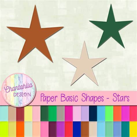 paper basic shapes stars chantahlia design