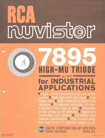 RCA 7895 Nuvistor