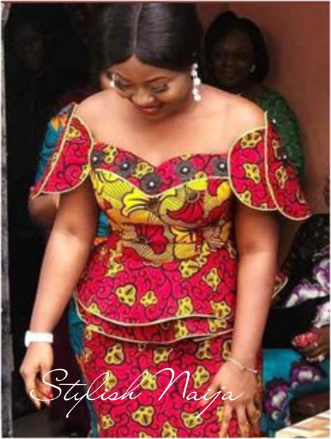 trendy ankara  shoulder blousetops styles stylish naija