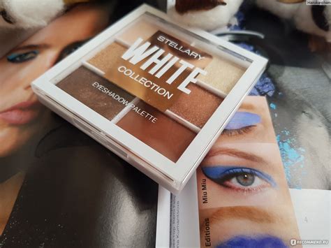 Тени для век STELLARY White Collection - «Моя теплая блестящая осенняя ...