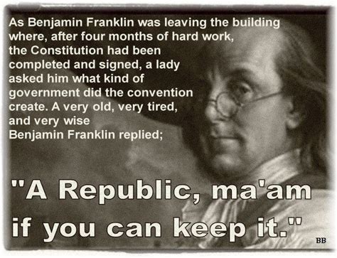 Ben Franklin Quotes On Republic. QuotesGram