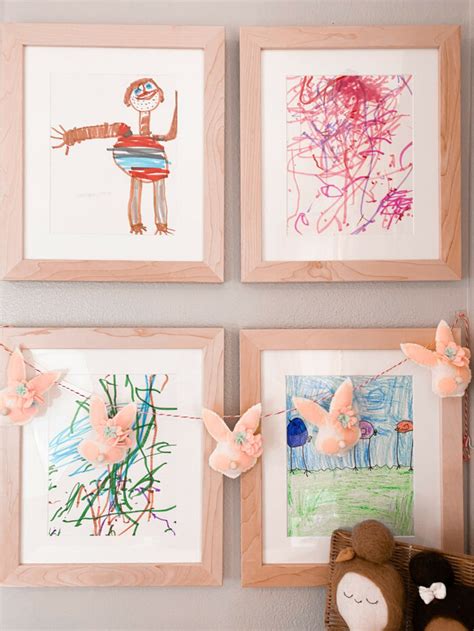 How To Display Kids Art With DIY Rotating Museum Frames