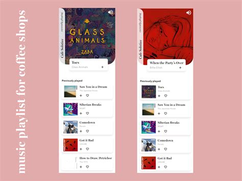 Music Playlist for Coffee Shops by Melody on Dribbble