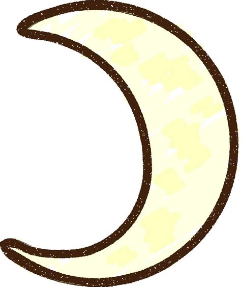 Moon Chalk Drawing 9809063 Vector Art at Vecteezy
